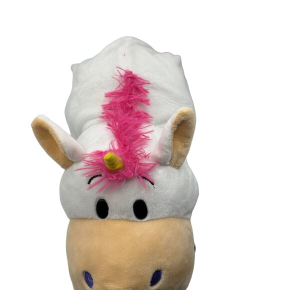 Flip A Zoo 2 in 1 Dragon Unicorn Plush Stuffed Animal Persephone Imogen Green Wh - Picture 10 of 16